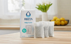 Brita Refillable Water Filtration System Filter Refills, 3 Count